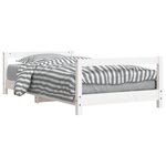 vidaXL Cadre de lit pour enfant blanc 80x160 cm bois de pin massif