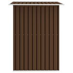 vidaXL Abri de stockage pour jardin Marron 204x132x186 cm Acier