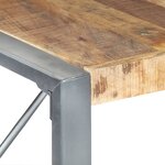 vidaXL Table à manger 140x140x75 cm Bois de manguier brut
