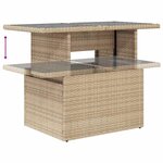 vidaXL Salon de jardin avec coussins 8 Pièces beige résine tressée
