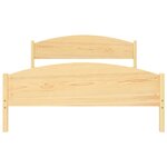 vidaXL Cadre de lit Bois de pin massif 160x200 cm