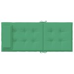 vidaXL Coussins de chaise à dossier haut lot de 6 vert tissu oxford