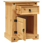 vidaXL Table de chevet Gamme Corona pin mexicain 53x39x66 cm