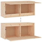 vidaXL Meubles TV 4 Pièces Bois massif de pin