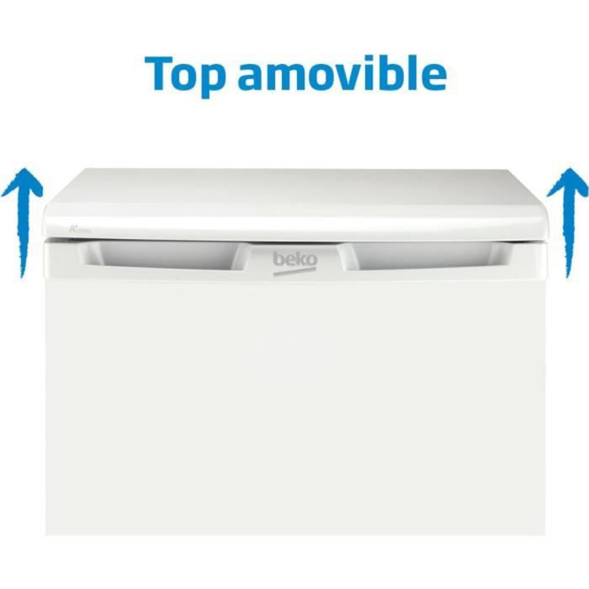 Beko - tse1234fsn - réfrigérateur pose libre - table top - 114 l (101+13) - froid  statique - a++ - 54.5x81.8cm - gris acier - La Poste