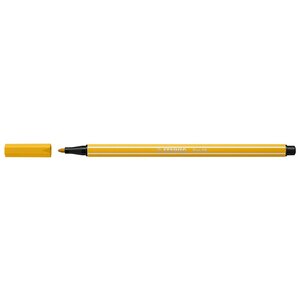 Stylo feutre dessin pen 68 jaune curry stabilo