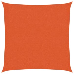 vidaXL Voile d'ombrage 160 g/m² Orange 2 5x2 5 m PEHD
