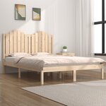 vidaXL Cadre de lit bois de pin massif 180x200 cm super king