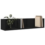 vidaXL Armoire murale noir 75x18x16 5 cm bois d'ingénierie