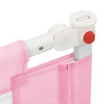 vidaXL Barrière de sécurité de lit d'enfant Rose 160x25 cm Tissu