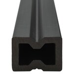 vidaXL Panneaux de terrasse WPC avec accessoires 20 m² 4 m Anthracite