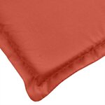 vidaXL Coussin de chaise longue rouge mélangé (75+105) x 50 x 4 cm tissu