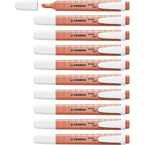 Surligneur Swing cool Pastel Edition Pointe 1-4 mm Rouge corail x 10 STABILO