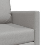 vidaXL Sofa-lit 2-en-1 Gris nuage 74x77x81 cm en tissu