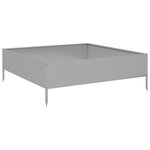 vidaXL Lit surélevé de jardin 100x100x33 5 cm acier inoxydable