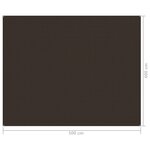 vidaXL Tapis de tente 400x500 cm Marron