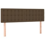 vidaXL Sommier à lattes de lit avec matelas Marron foncé 140x190 cm