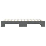 vidaXL Lit de jour avec lit gigogne gris foncé 100x200 cm tissu