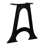 vidaXL Pied de table base 2 Pièces Base voûtée Cadre en A Fonte