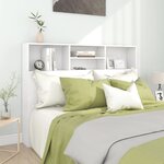 vidaXL Armoire de tête de lit Blanc 140x19x103 5 cm