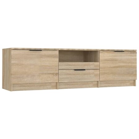 vidaXL Meuble TV Chêne sonoma 140x35x40 cm Bois d'ingénierie