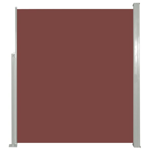 vidaXL Auvent latéral rétractable de patio 160 x 300 cm Marron