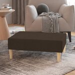 vidaXL Repose-pied Marron foncé 78x56x32 cm Tissu