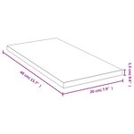 vidaXL Étagère murale 40x20x1 5 cm bambou