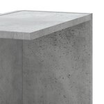 vidaXL Étagère d'angle murale gris béton bois d'ingénierie