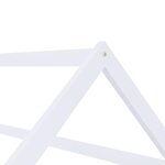 vidaXL Cadre de lit d'enfant Blanc Bois de pin massif 80x160 cm