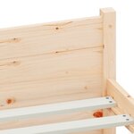 vidaXL Cadre de lit Bois massif 100x200 cm