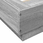 vidaXL Cadre de lit sonoma gris 150x200 cm bois d'ingénierie
