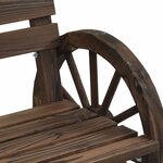 vidaXL Chaises de jardin lot de 4 Bois de sapin massif