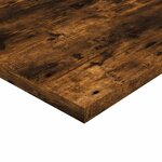 vidaXL Étagères murales 4 Pièces chêne fumé 60x30x1 5cm bois d'ingénierie