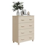 vidaXL Buffet HAMAR Marron miel 79x40x103 5 cm Bois massif de pin