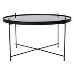 House Nordic Table basse Scarlett 70x40 cm Rond Noir