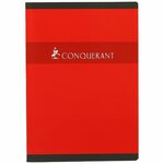 cahier agrafé A4 96 pages70g grands carreaux coloris aléatoires CONQUÉRANT