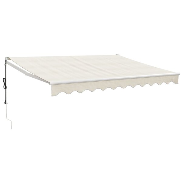 vidaXL Auvent rétractable automatique crème 3 5x2 5 m