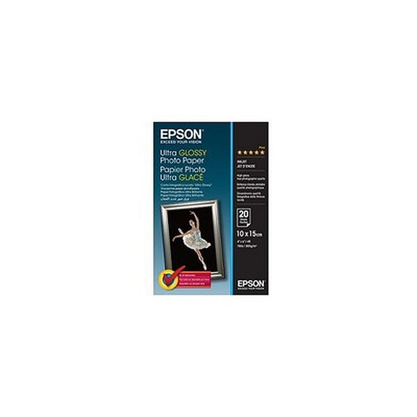 Epson S041926 Papier photo ultra brillant 10x15 300g  20 feuilles