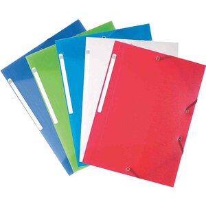Chemise à élastiques PP A4 Chromaline Translucide Couleur Aléatoire x 30 EXACOMPTA