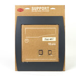 Support grillage rigide & palissade gris anthr. Mat sablé ral 7016ms