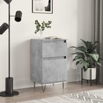 vidaXL Buffet gris béton 40x35x70 cm bois d'ingénierie