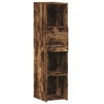 vidaXL Buffet haut chêne fumé 30x42 5x124 cm bois d'ingénierie