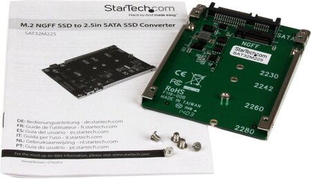 Startech.com adaptateur m.2 ssd vers sata 2 5 - carte convertisseur ssd m2  vers sata 2.5 - La Poste