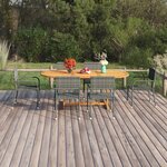 vidaXL Ensemble à dîner de jardin 7 Pièces Résine tressée Anthracite