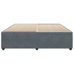 vidaXL Cadre de lit Gris foncé 180 x 200 cm Velours