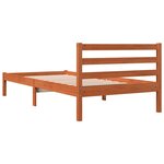 vidaXL Cadre de lit sans matelas cire marron 90x200 cm bois pin massif