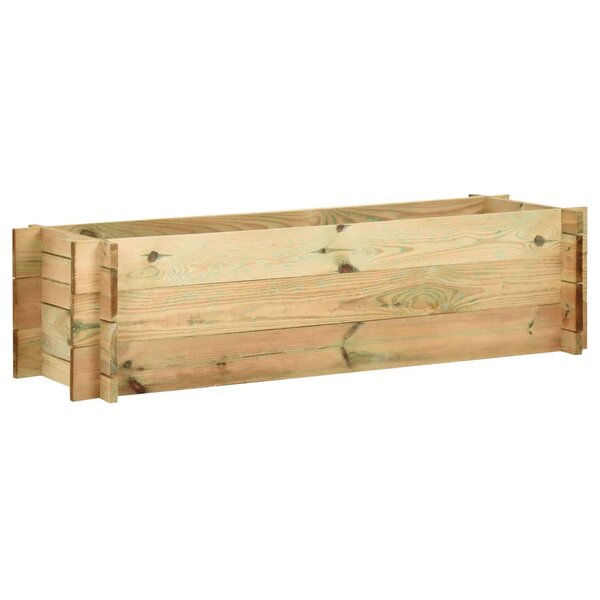 vidaXL Jardinière surélevée de légumes Bois de pin imprégné 120 cm