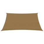 vidaXL Voile d'ombrage 160 g/m² Taupe 3x4 m PEHD