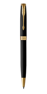 PARKER Sonnet Stylo bille noir mat  Recharge noire pointe moyenne  Coffret cadeau